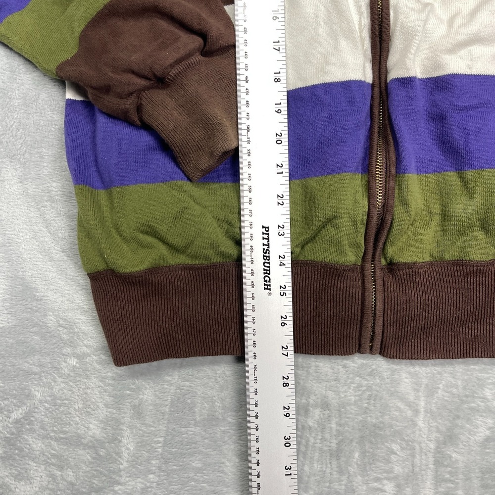 Rocawear Knitted Jacket Mens Large Multicolor Striped Embroidered Wing Emblem - Picture 6 of 6